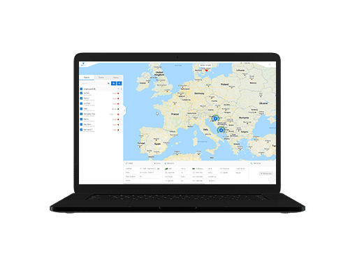 echtzeitdaten mit gps-ortungssystem